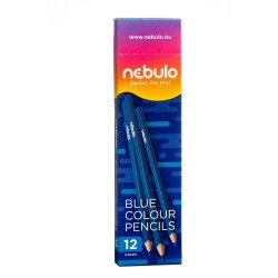 Színes ceruza, háromszög, Nebulo kék Színesceruza Nebulo