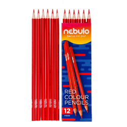 Színes ceruza, háromszög, Nebulo piros Színesceruza Nebulo