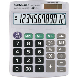 Számológép asztali 12 számjegyű kijelző Sencor SEC367/12 szürke Számológép Sencor