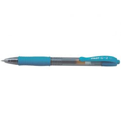 Zseléstoll 0,7mm, nyomógombos Pilot G-2, írásszín égszínkék Zselés toll Pilot