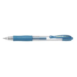 Zseléstoll 0,7mm, nyomógombos Pilot G-2, írásszín metálkék Zselés toll Pilot