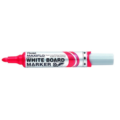 Táblamarker 2,5mm, kerek hegyű, Pentel Maxiflo piros Táblamarker 2,5mm, kerek hegyű, Pentel Maxiflo piros