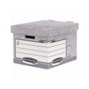 Archiváló konténer, karton, standard, Fellowes® Bankers Box System, 10 db/csomag,