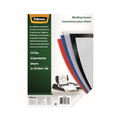 Előlap, A4, 280 mikron, PP, matt, 100 db/csomag, Fellowes® Futura, tejfehér Kötészeti kellék Fellowes
