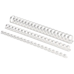 Spirál, műanyag, 45mm, 341-410lap, 50 db/doboz, Fellowes® fehér Kötészeti kellék Fellowes