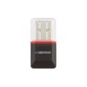 Adapter USB A 2.0 - Micro SD, fekete
