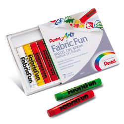 Textilkréta 7 db-os készlet PTS2-7 Pentel Textilkréta PENTEL