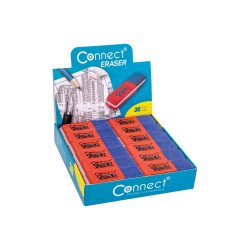 Radír Connect piros/kék C-36BR, 36 db/kínáló doboz Radír Connect