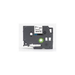 Feliratozógép szalag, Brother TZE251 24mm ECO fekete/fehér Nyomtató és feliratozó gép, kellékek Eco