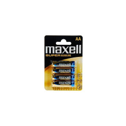 Elem AA ceruza LR6 1,5V Super tartós alkaline 4 db/csomag, Maxell Elem, akkumulátor, töltő Maxell