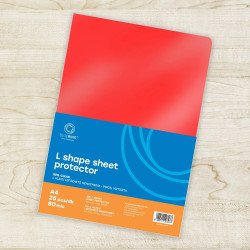 Genotherm `L` A4, 80 micron piros 25 db/csomag, Bluering®, L genotherm Bluering