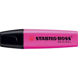 Szövegkiemelő 2-5mm, vágott hegyű, STABILO Boss original pink Szövegkiemelő Stabilo
