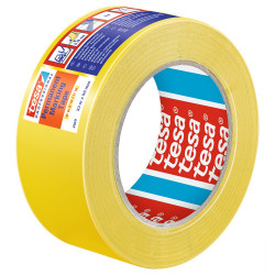 Jelölőszalag figyelmeztető 50mmX33m Tesa sárga Kordonszalag, jelölő szalag Tesa