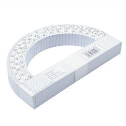 Szögmérő papír 180° Vonalzó, szögmérő Civis