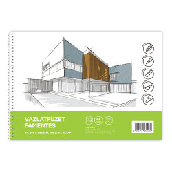 Vázlatfüzet FAMENTES B/4 32 lap 120gr. Bluering Vázlatfüzet, rajzfüzet Bluering