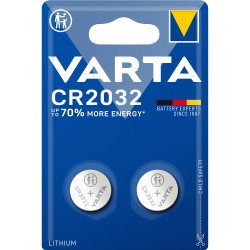 Gombelem CR2032 2 db/csomag, Varta Elem, akkumulátor, töltő Varta