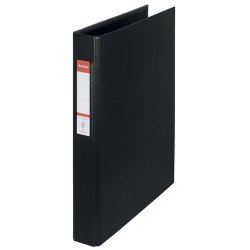 Gyűrűskönyv A4, 4,2cm, 4 gyűrű, PP Esselte Standard Vivida fekete Gyűrűskönyv Esselte