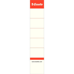 Cserecímke iratrendezőhöz, kétoldalas 30x158mm, Esselte fehér 10 db/csom