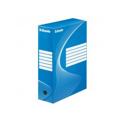 Archiváló doboz A4, 100mm, karton Esselte Boxycolor kék Archiválás Esselte
