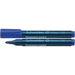 Alkoholos marker 1-3mm, kerek végű Schneider Maxx 130 kék Permanent marker Schneider