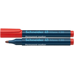 Alkoholos marker 1-3mm, kerek végű Schneider Maxx 130 piros Permanent marker Schneider