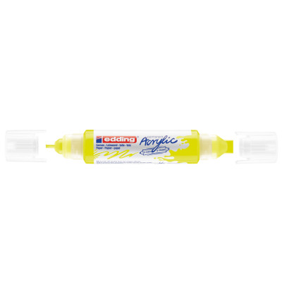 Akril marker 2-3mm, és 5-10mm, 3D kétvégű Edding 5400 neon sárga Akril marker 2-3mm, és 5-10mm, 3D kétvégű Edding 5400 neon sárga