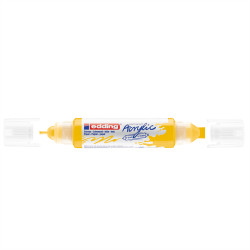Akril marker 2-3mm, és 5-10mm, 3D kétvégű Edding 5400 citromsárga Dekormarker EDDING