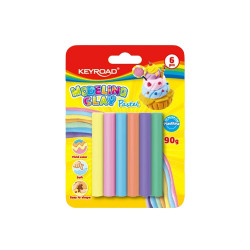 Gyurmakészlet 90 g 6 db/bliszter Keyroad Pastel pasztell színek Gyurma és kelléke Keyroad