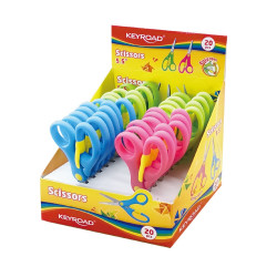 Olló 13 cm tompa fejű 20 db/display Keyroad For Kids vegyes színek Ollók, kések Keyroad