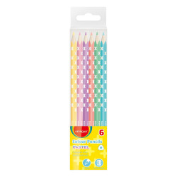 Színes ceruza készlet háromszögletű Keyroad Pastel 6 klf. pasztell szín Színesceruza Keyroad
