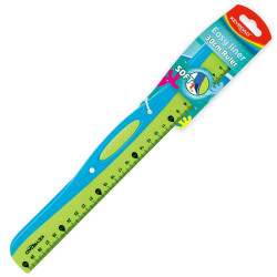 Vonalzó 30 cm, Keyroad EasyLiner vegyes színek Vonalzó, szögmérő Keyroad