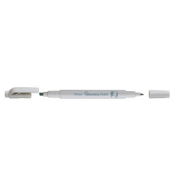 Szövegkiemelő kétvégű 1/3,5mm, vágott és kúphegyű, Pentel pasztell szürke Szövegkiemelő PENTEL