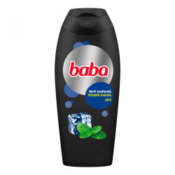 Tusfürdő 400 ml férfi Baba menta Sampon, tusfürdő, testápoló, hintőpor Baba