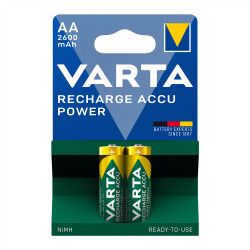 Elem tölthető akku AA ceruza 2600 mAH Power 2 db/csomag, Varta Elem, akkumulátor, töltő Varta