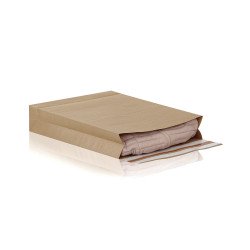 Csomagküldő webshop tasak 400x500x100mm, erős kraft papírból 100 db/doboz, E-green barna Tasak e-Green