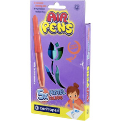 Filctoll fújós készlet Centropen AIRPENS 1500 pasztell 5 klf. szín Filctoll Centropen