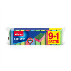 Mosogatószivacs 9+1 db/csomag Vileda Rainbow_F2590A Szivacsok, kendők, súrolók Vileda háztartási