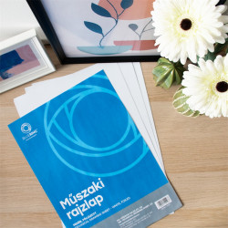 Műszaki rajzlap A3, 180g. 25ív/csomag, Bluering® Írólap, rajzlap Bluering