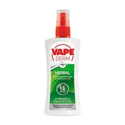 Kullancs- és szúnyogriasztó pumpás 100 ml Herbal Vape Derm Repülő és mászórovarok elleni szerek Vape