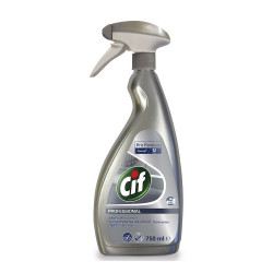 Rozsdamentes acél és üvegtisztító szórófejes 750 ml Stainless Steel&Glass Cif Speciális tisztítószerek Diversey