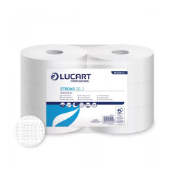 Toalettpapír 2 rétegű közületi átmérő: 26 cm 6 tekercs/csomag Strong 26 J Lucart _812204J hófehér Toalettpapírok Lucart