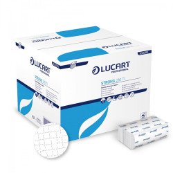 Szalvéta adagolóba 2 rétegű hajtogatott 150 lap/cs 40 cs/karton hófehér Strong 216 TI Lucart _832293D Szalvéták Lucart