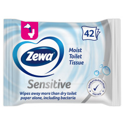 Toalettpapír nedves 42 lap/csomag Zewa Pure Toalettpapírok Zewa