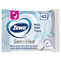 Toalettpapír nedves 42 lap/csomag Zewa Pure Toalettpapírok Zewa