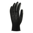 Védőkesztyű precíziós mártott tenyérrel fekete XL-es méret Guarder