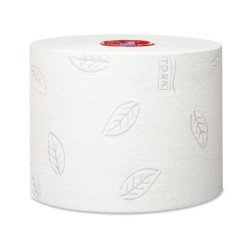 Toalettpapír 2 rétegű duplatekercses átmérő: 13,2 cm 100 m/tekercs 27 tekercs/karton Mid-size T6 Tork_127530 fehér Toalettpapírok TORK