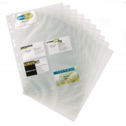 Névjegykártyatartó betét, 80 zseb/betét, 10 betét/csomag Visifix, Durable Névjegykártya tartók Durable