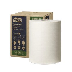 Ipari törlő tekercses nagyteljesítményű kombi 106 m/tek 1 tek/doboz W1/W2/W3 TORK_530137 fehér Papírtörlők TORK