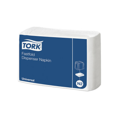 Szalvéta adagolóba 1 rétegű hajtogatott 11,5 x 8,3 cm 36 csomag/karton Universal Fastfold N2 Tork_10933 fehér