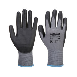 Kesztyű precíziós PU mártott tenyérrel S-es méret Portwest szürke/fekete Védőkesztyű Egyéb